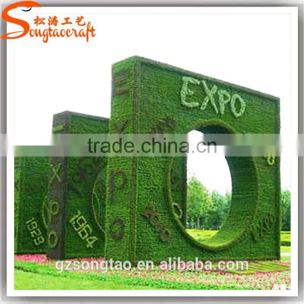 Artificial Grass Building Statues Plastic Artifical Grass Statue photo-3