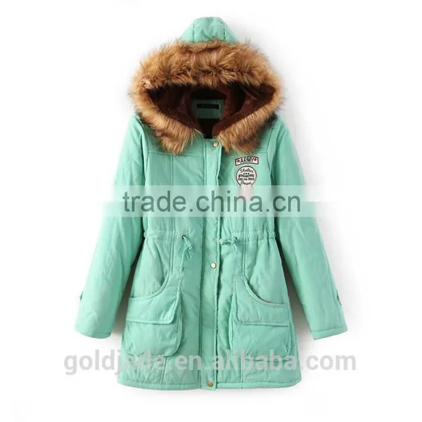 High Quality Womens Parka Coat Fur Hood For Winters European Down Feather Overcoat photo-2