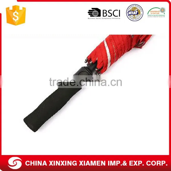 Red Auto Open Close Waterproof Windproof Golf Umbrella Promotional photo-2