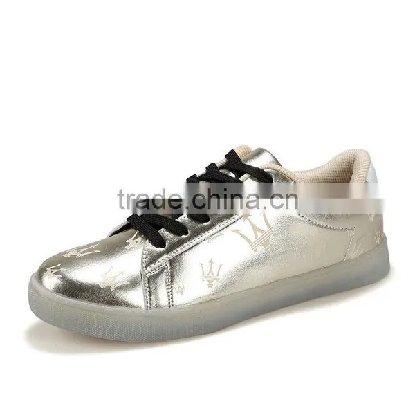 High Quality Fashion Fluorescence Casual Shoes Sample for Men, Adults Fluorescence Skateboard Shoes Casual for Male From China photo-2