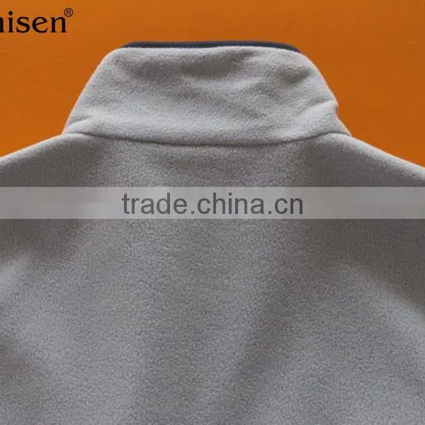 Plus Size Clothing Custom Gym Zip-up Polar Fleece Men Vest photo-2