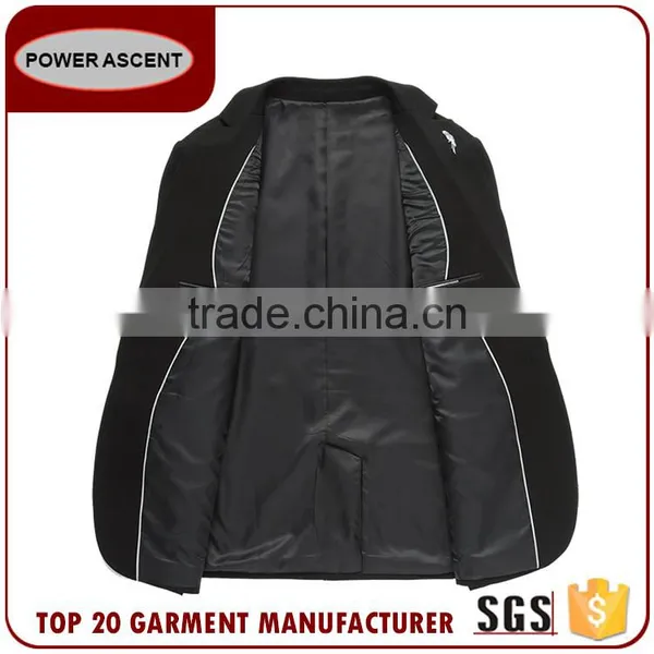 Wholesale Customized European Business Suit 1 Button Charcoal Men Suits photo-3