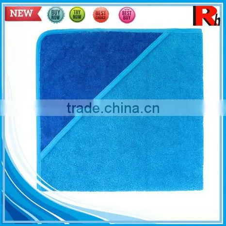 China Wholesale Supplier Custom Applique Terry Bamboo Baby Hooded Towel Poncho Pattern photo-3