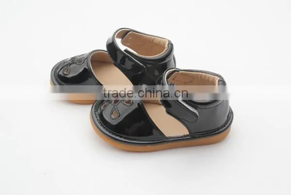 New Style Kids Rubber Baby Shoes Squeaky Shoes for Black photo-3