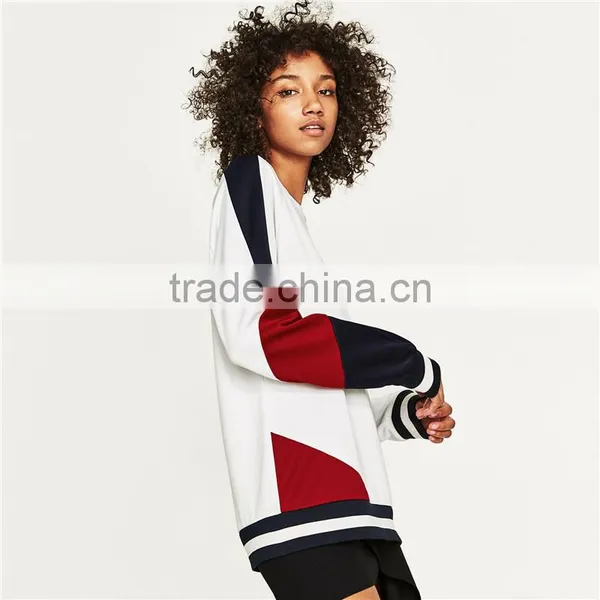 Dongguan Custom Design Color Block Sweatshirt With Raglan Sleeves photo-2