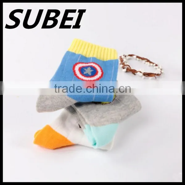Cute Design 100% Organic Cotton Boy Soft Dress Socks photo-4