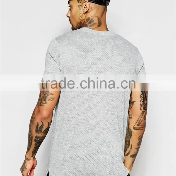 2017 Guangzhou Shandao OEM Summer Stylish With Dot 180g Polyester Cotton Short Sleeve O-Neck Dri Fit Shirt photo-3