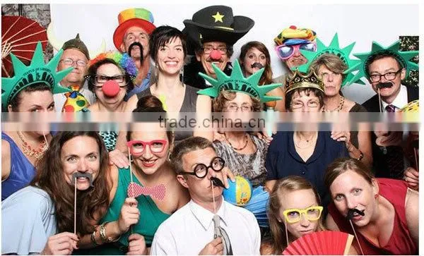 50pcs Party Photo Booth Props Moustache on A Stick Weddings Christmas Birthday Party photo-6