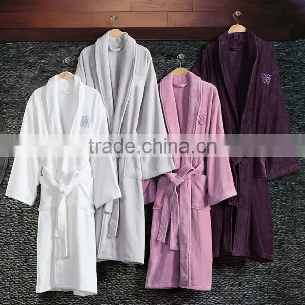SGS Manufacturer High Grade Bathrobe 100% Cotton Hooded Bathrobe photo-2