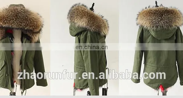 Classic Fashion Long Fur Lined Parka With Raccoon Fur Hood photo-6