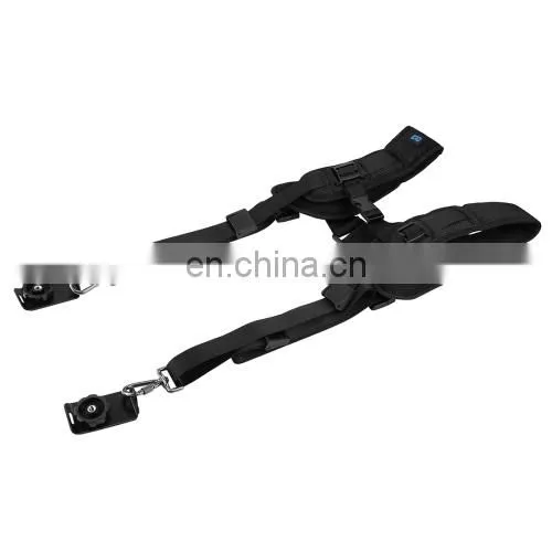 Best Price PULUZ Quick Release Double Shoulder Harness Soft Pad Decompression Foam Shoulder Strap Belt for DSLR Digital Cameras photo-3