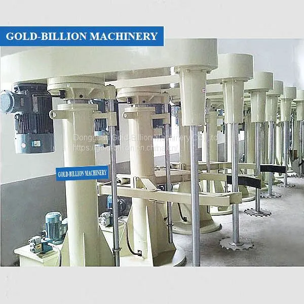 Hydraulic lifting resin dispersing mixer,liquid and solid disperser