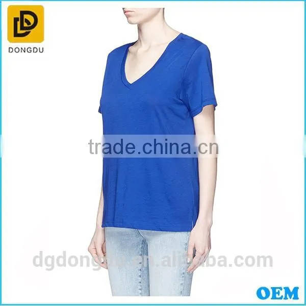 2016 Hot Sale Trendy Lady T Shirt Classic Cotton Women T Shirt