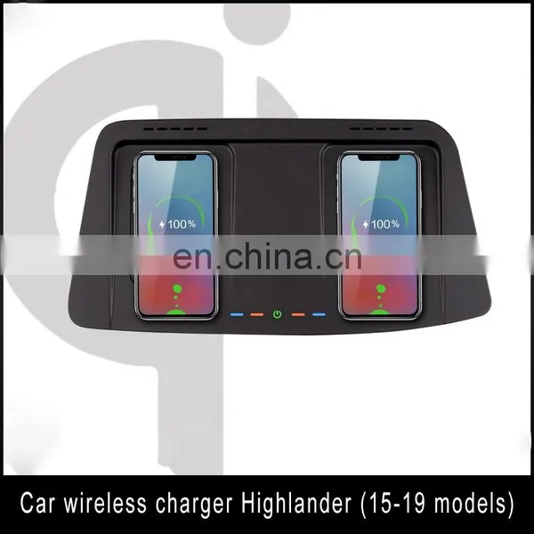 12v-6V/72W Qi Special Vehicle-mounted Fast Car Wireless Charger for Highlander (15-19 Models) photo-2