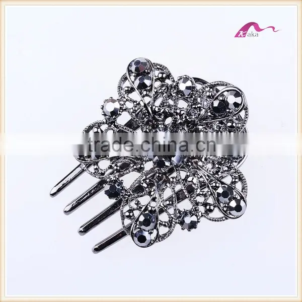 Crystal Flower Hair Comb Jewelry For Bridal Hair Accessories photo-2