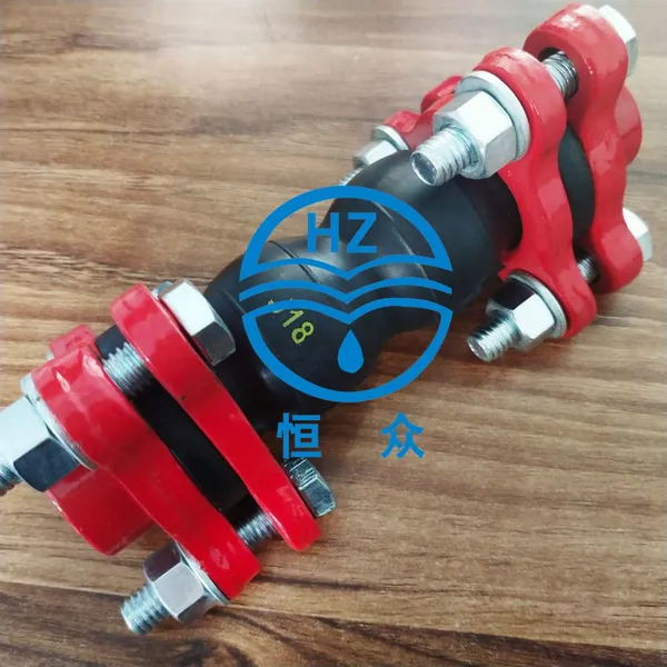 Pipeline Flexible Rubber Threaded Straight Coupling Carbon Steel Material Plumbing Material