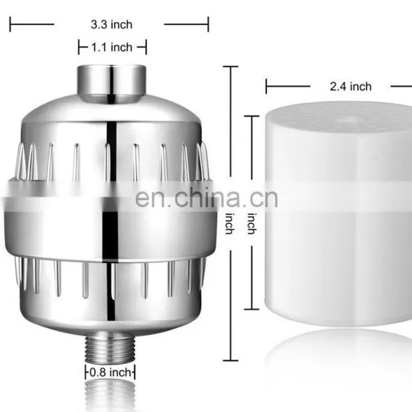15 Stage Bath Shower Head Filter With Mineral Balls.