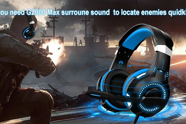 G2000MAX GAMING HEADSET -7.1 Surround-Mic LED Wired Headphones Gaming Headset Gamer Game Earphones For PS,Xbox One 360 PC photo-3