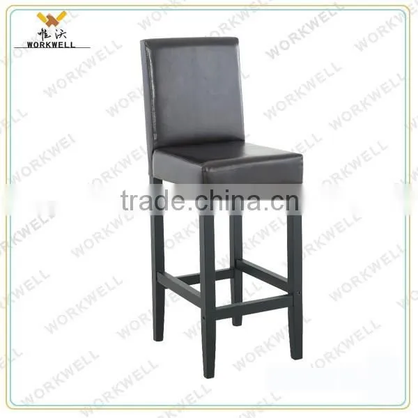 WorkWell PU High Quality Dining Room Chair With High Rubber Wood Legs photo-6
