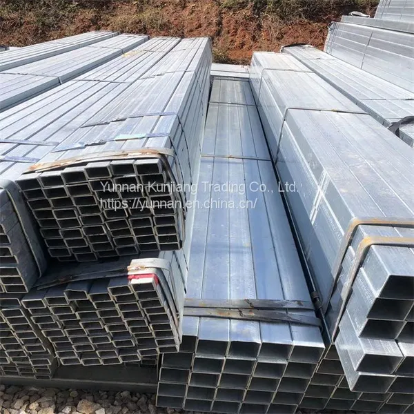Yunnan Q235 Square Tube Wholesale Hot Dip Galvanized Square Tube 40 * 80 * 3 Square Tube Kunming Sales Square Tube