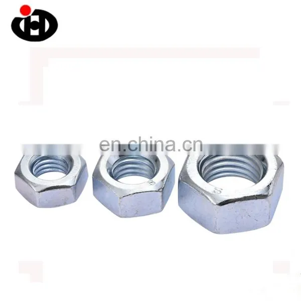 High Tensile JINGHONG DIN 934 Hex Zinc Plated Nuts photo-5