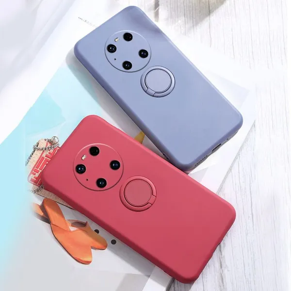 Best Sellers Universal Waterproof Mate 30 40 50pro Mobile Phone Case Liquid Silicone Ring Holder For Huawei P20 40 50pro Nova6 7 photo-5