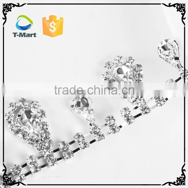 Sew on Rhinestone Chain Wholesale Handmade Crystal Chain Rhinestone Trimming Used for Dresses photo-2