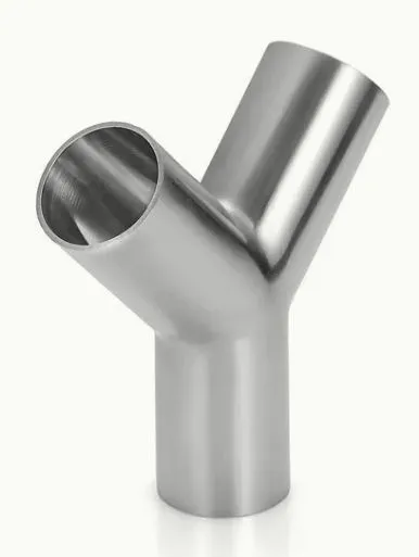 304 316L Stainless Steel Welding Hygienic Sanitary 3 Way Tee Y Type Pipe Fitting photo-3