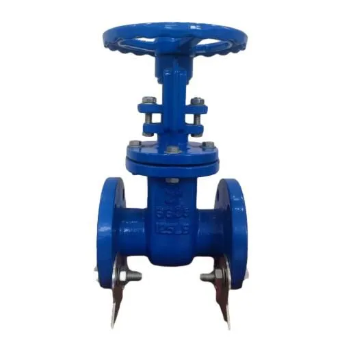 Ductile Iron Hard Seal Cast Iron Flanged Gate Valve With Hand Wheel Operation