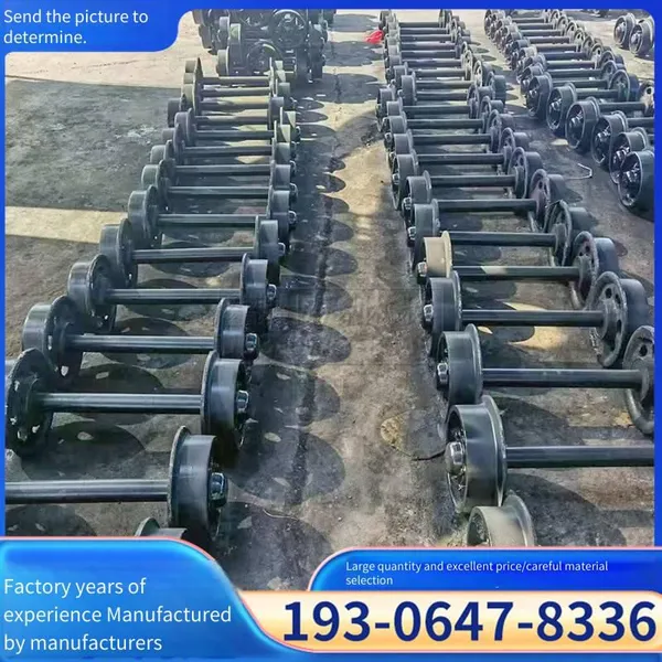 cast steel thickened mine car wheel sets for underground coal mines, 900mm gauge track wheels, solid wheels, kiln wheels, flatbed wheels