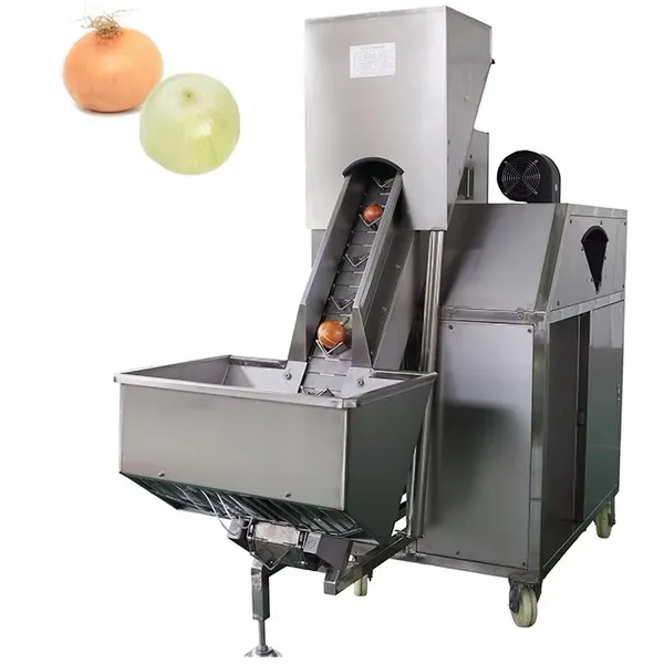 Double Belts Onion Peeler 1000-1500kg/h photo-2