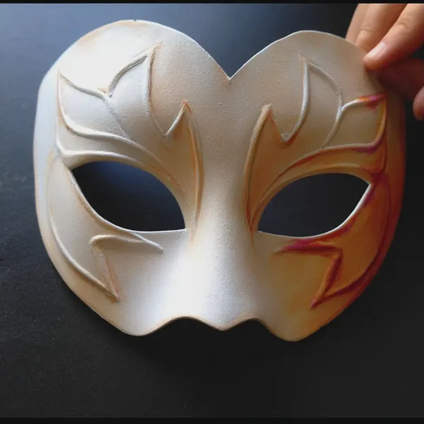 Customized Fiber Face Mask, paper pulp blank mask,paper mache,DIY painting