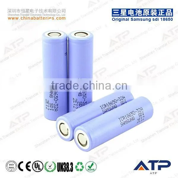 Small Size Grade A Cell Samsung Sdi ICR18650-32A Rechargeable Battery Cell/ 3.7v 3200mah Battery