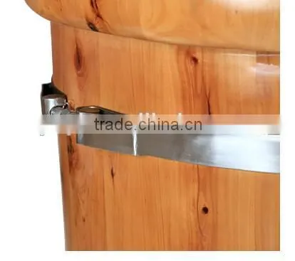 SPA Wooden Bathtub With Stainless Steel Adjustable Hoop(NO.1100) photo-2