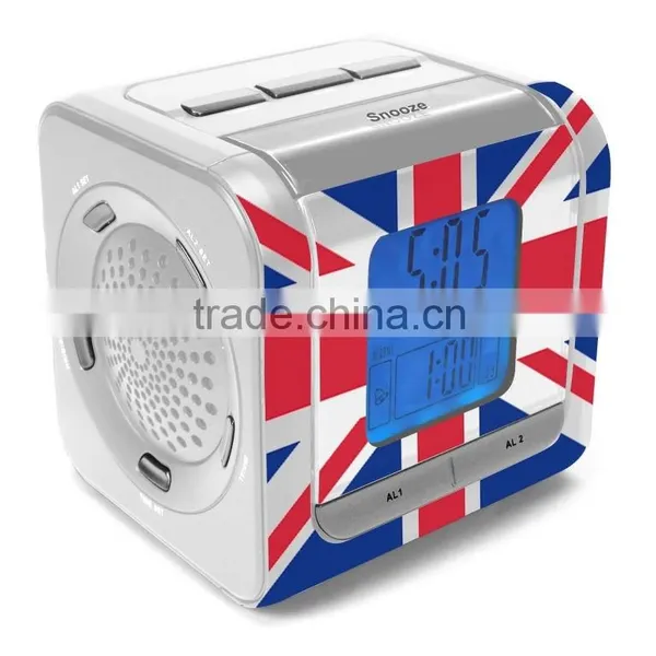 Creative UK Flag Digital Tuning Projector Alarm Clock Radio photo-2