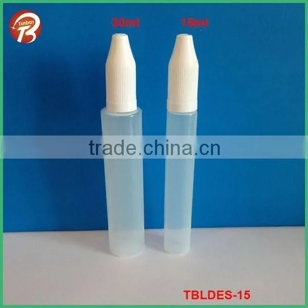 15ml and 30ml LDPE PEN SHAPE E JUICE DROPPER BOTTLE WITH CHILDPROOF CAP TBLDES-15 photo-2