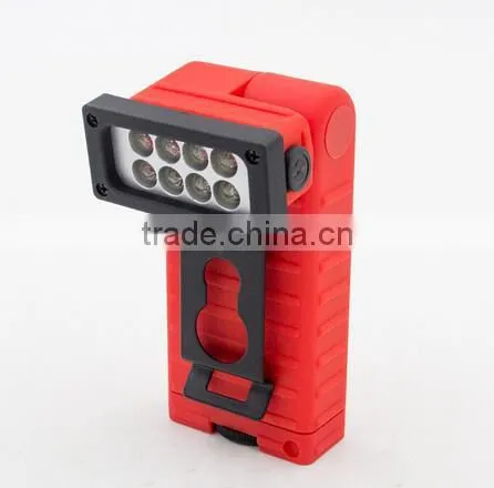 2015 Head Foldable 8 LED Small Magnetic Work Light With Clip photo-2