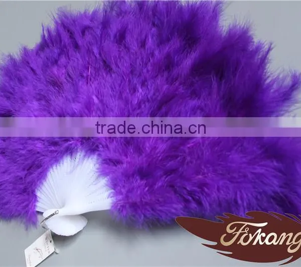 Wholesale Feather Fan Turkey Feather Fan For Party Dance Show photo-3