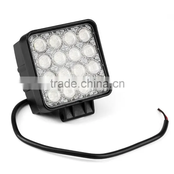High Lumen Waterproof IP67 48W Offroad Led Work Light for Truck,trailer,jeep,suv,atv,boat photo-4