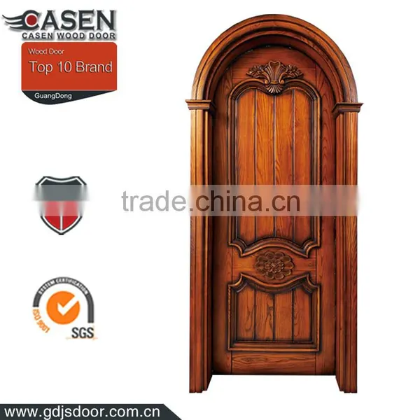 Modern Black Walnut Arched Top Interior Doors photo-4