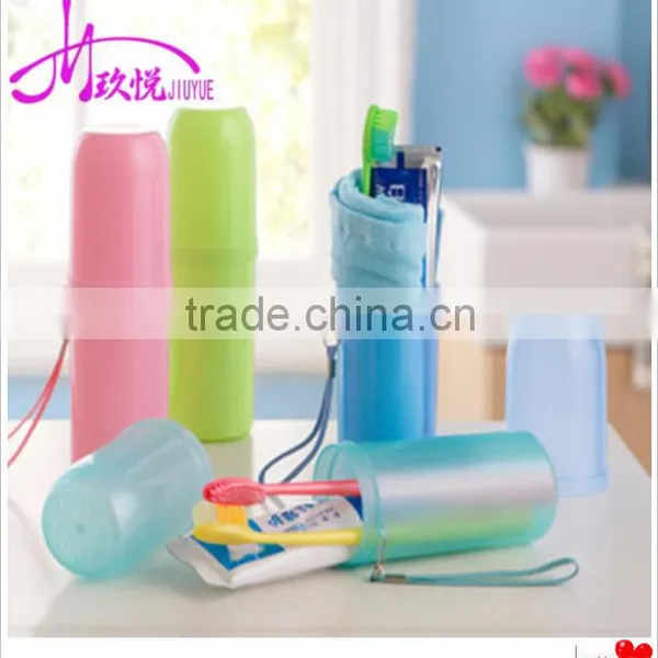 Plastic Colorful Toothbrush Cup Travel Toothbrush Tube
