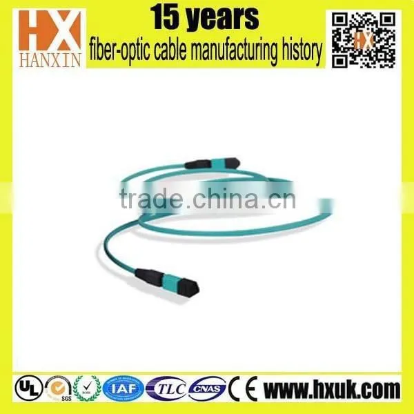 High Quality of MTP Patchcord Fiber Optic Cable OM3 Fanout Patchcord