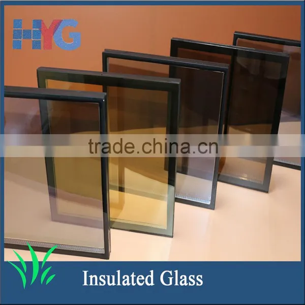 Energy saving black coated insulated building glass