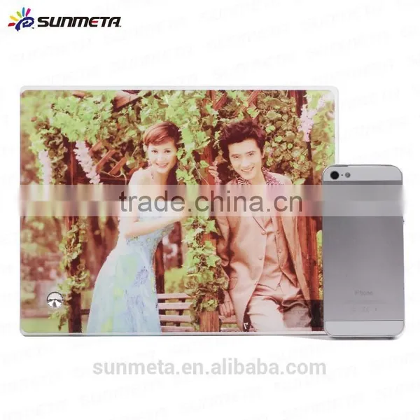 Chinese Supplier Black Glass Photo Frame for Sublimation Printing, Glod Wire Hard Glass photo-3
