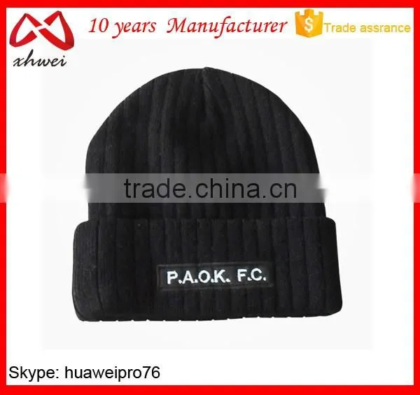 OEM Factory 2016 Fashion Polyester Stripe Hip Hop Hats Winter Beanie Hat Knit photo-2