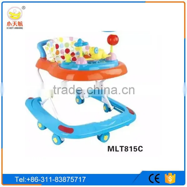 Comfort Softextile Rotating Baby Walker for Sale/baby Trolley Walker With Caster 8 Swivel Wheel photo-6