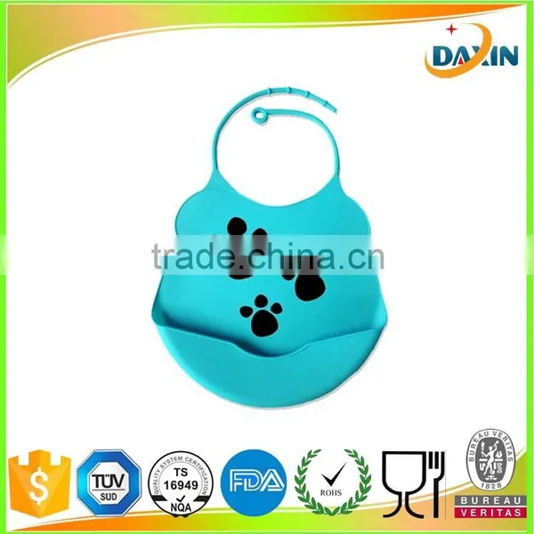 Low MOQ FDA Waterproof Infant Feeding Soft Silicone Baby Bibs photo-5