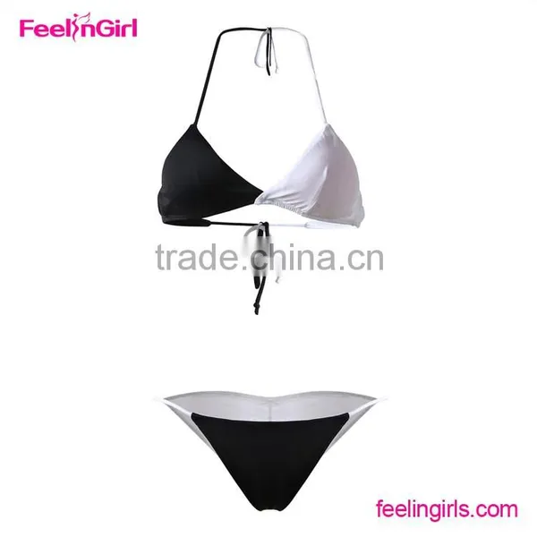 Wholesale Black and White Custom Bikini Swimwear Supplier's Choice photo-4