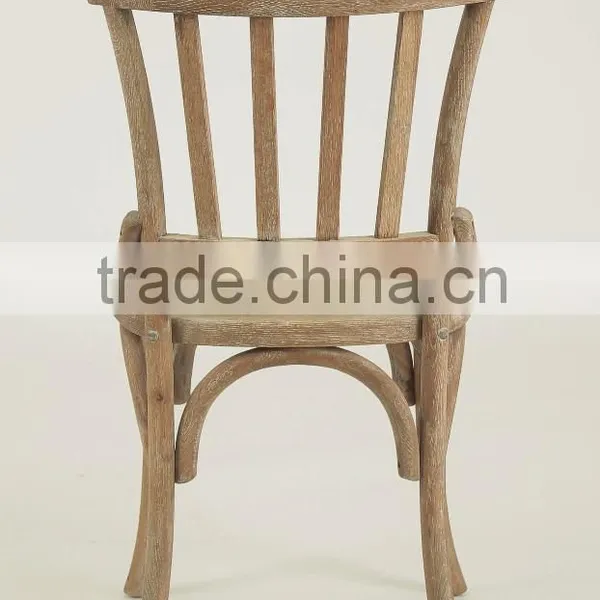 New Design Antique Vintage Solid Wooden Dining Chair/ High Back Restaurant Chair(FC152-OAK) photo-3