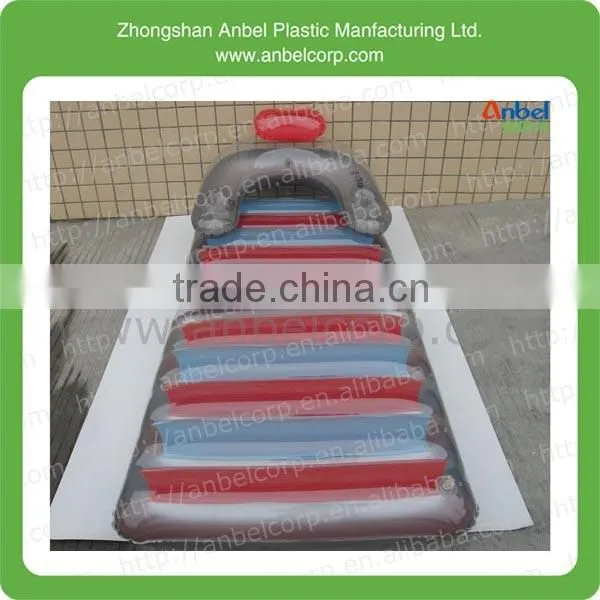 Inflatable Lounger Air Bed Air Mattress Swimming Headrest Folding photo-2